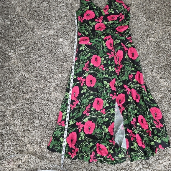 Maeve by Anthropologie Floral Ruched Midi Dress Size 6 - Picture 11 of 11